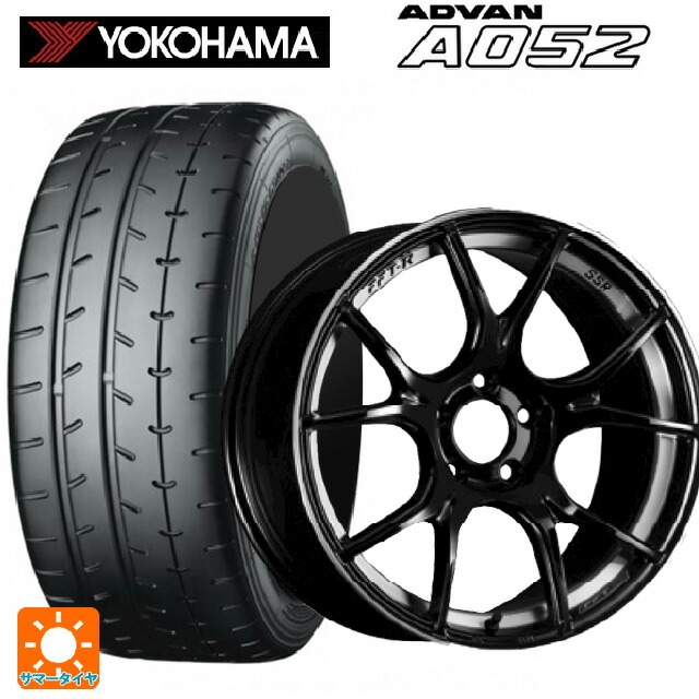 215/45R17 91W XL ヨコハマ アドバン A052 正規品 タナベ SSR GT X02 グロスブラック 17-7J 国産車用 サマータイヤホイール4本セット
