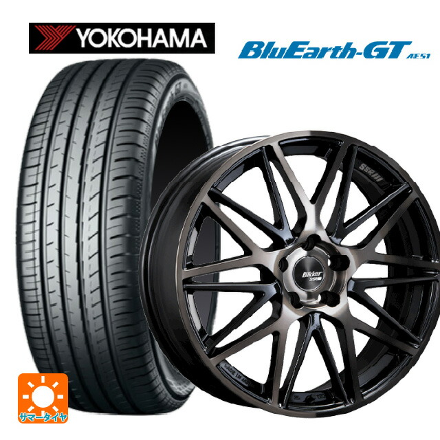 トヨタ プリウス(60系)用 225/45R19 96W XL ヨコハマ ブルーアースGT AE51 タナベ SSR ブリッカー01M ブラックブロンズ 新品サマータイヤホイール 4本セット