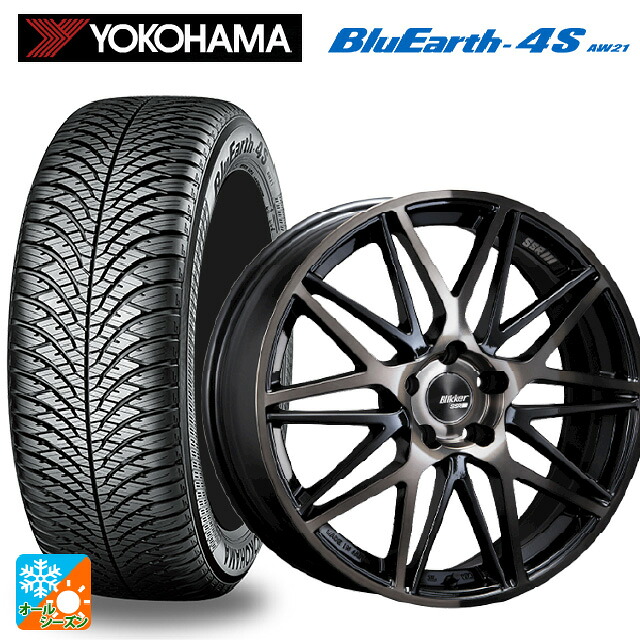 225/50R18 99W XL ヨコハマ ブルーアース4S AW21 # タナベ SSR ブリッカー01M ブラックブロンズ 18-7J 国産車用 オールシーズンタイヤホイール4本セット