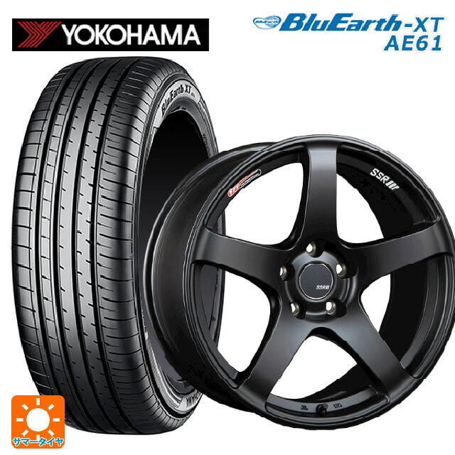 ホンダ ヴェゼル(RV系)用 225/50R18 95V ヨコハマ ブルーアースXT AE61 タナベ SSR GT V01 フラットブラック 新品サマータイヤホイール 4本セット｜タイヤホイール専門店コニシタイヤ