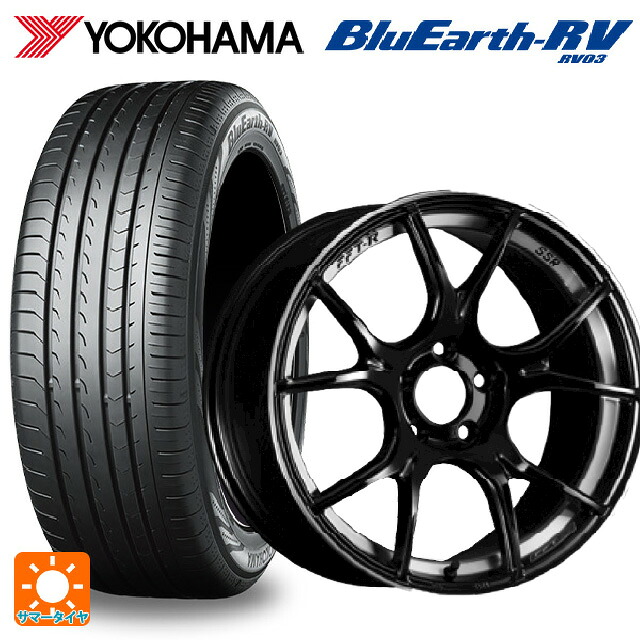 215/60R17 96H ヨコハマ ブルーアース RV03 タナベ SSR GT X02 グロスブラック 17-7J 国産車用 サマータイヤホイール4本セット｜タイヤホイール専門店コニシタイヤ