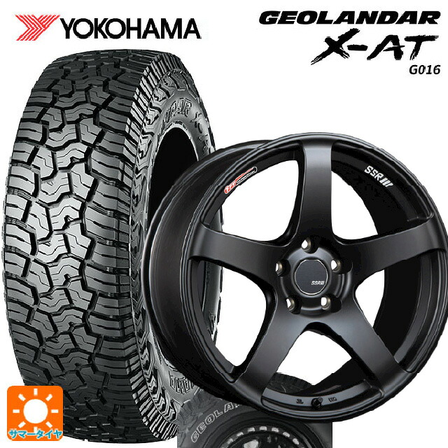 トヨタ RAV4(50系)用 245/65R17 105/102Q ヨコハマ ジオランダー X-AT G016 ホワイトレター 正規品 タナベ SSR GT V01 フラットブラック 新品サマータイヤホイール 4本セット