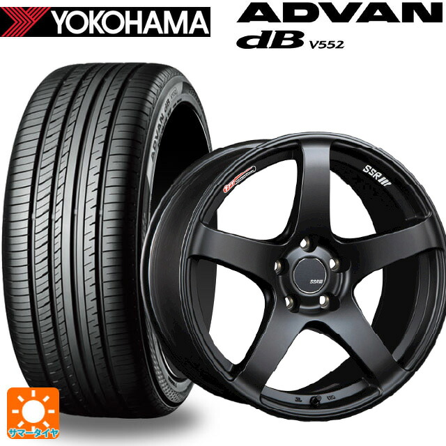 トヨタ bZ4X(11/15系)用 235/60R18 107W XL ヨコハマ アドバンデシベル V552 for SUV 正規品 タナベ SSR GT V01 フラットブラック 新品サマータイヤホイール 4本セット