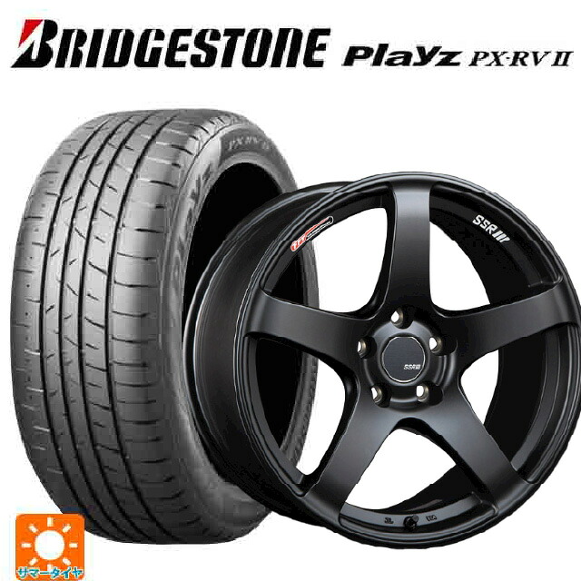 205/50R17 93V XL ブリヂストン プレイズ PX-RV2 正規品 タナベ SSR GT V01 フラットブラック 17-7J 国産車用 サマータイヤホイール4本セット