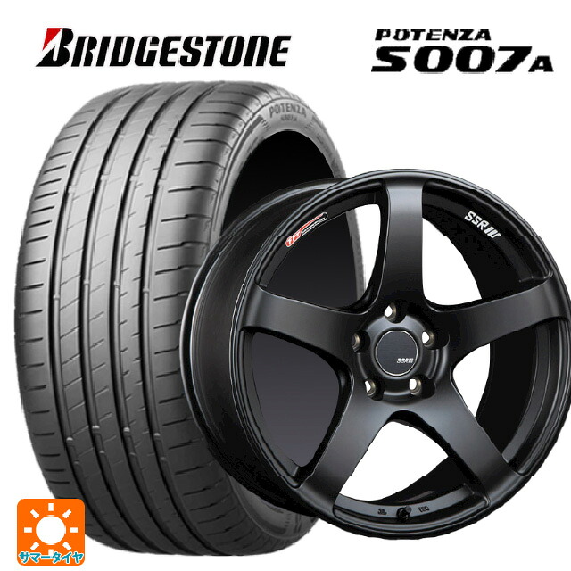 235/35R19 91Y XL ブリヂストン ポテンザ S007A 正規品 タナベ SSR GT V01 フラットブラック 19-8.5J 国産車用 サマータイヤホイール4本セット