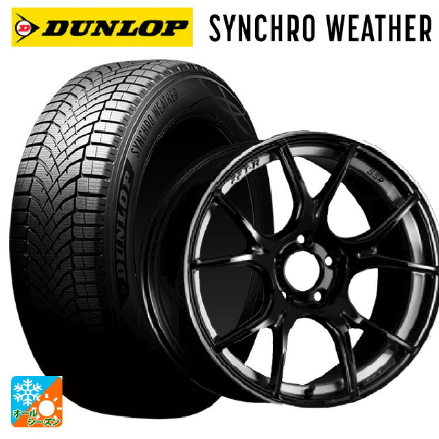 185/60R16 86H XL ダンロップ シンクロウェザー タナベ SSR GT X02 グロスブラック 16-6.5J 国産車用 オールシーズンタイヤホイール4本セット|タイヤホイール専門店コニシタイヤ