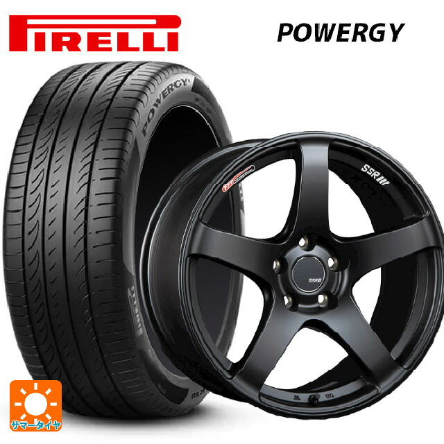2023年製 225/65R17 102H ピレリ パワジー 正規品 # タナベ SSR GT V01 フラットブラック 17-7J 国産車用 サマータイヤホイール4本セット