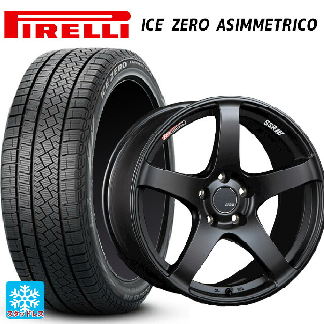 ミツビシ デリカD5(3DA系)用 225/60R18 100H ピレリ アイスゼロ アシンメトリコ 正規品 タナベ SSR GT V01 フラットブラック 新品スタッドレスタイヤホイール 4本セット｜タイヤホイール専門店コニシタイヤ