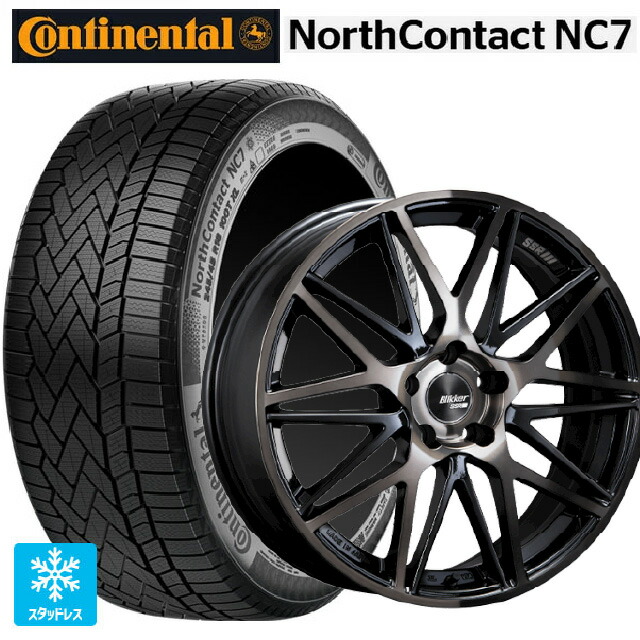 マツダ CX-80(KL5/KL3系)用 235/55R19 105T XL コンチネンタル ノースコンタクトNC7 正規品 タナベ SSR ブリッカー01M ブラックブロンズ 新品スタッドレスタイヤホイール 4本セット
