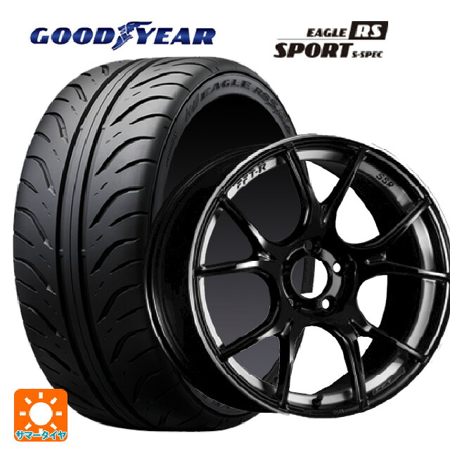 225/45R17 90W グッドイヤー イーグル RS スポーツ S-スペック タナベ SSR GT X02 グロスブラック 17-7J 国産車用 サマータイヤホイール4本セット