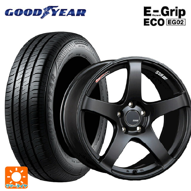 215/50R17 91V グッドイヤー エフィシェントグリップ エコ EG02 タナベ SSR GT V01 フラットブラック 17-7J 国産車用 サマータイヤホイール4本セット