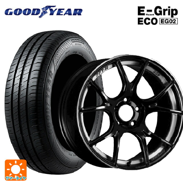 175/60R16 82H グッドイヤー エフィシェントグリップ エコ EG02 # タナベ SSR GT X02 グロスブラック 16-6.5J 国産車用 サマータイヤホイール4本セット｜タイヤホイール専門店コニシタイヤ