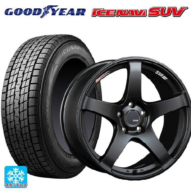 2025年製 235/60R18 107Q XL グッドイヤー アイスナビ SUV タナベ SSR GT V01 フラットブラック 18-8J 国産車用 スタッドレスタイヤホイール4本セット