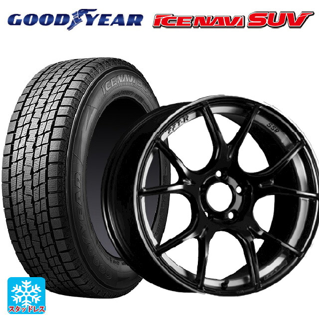 225/60R17 99Q グッドイヤー アイスナビ SUV # タナベ SSR GT X02 グロスブラック 17-7J 国産車用 スタッドレスタイヤホイール4本セット|タイヤホイール専門店コニシタイヤ
