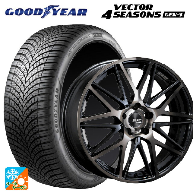 トヨタ GR86(ZN8)用 235/40R18 95W XL グッドイヤー ベクター4シーズンズ ジェン3 タナベ SSR ブリッカー01M ブラックブロンズ 新品オールシーズンタイヤホイール 4本セット