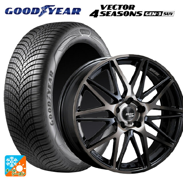 225/60R18 104W XL グッドイヤー ベクター4シーズンズ ジェン3 SUV タナベ SSR ブリッカー01M ブラックブロンズ 18-7J 国産車用 オールシーズンタイヤホイール4本セット