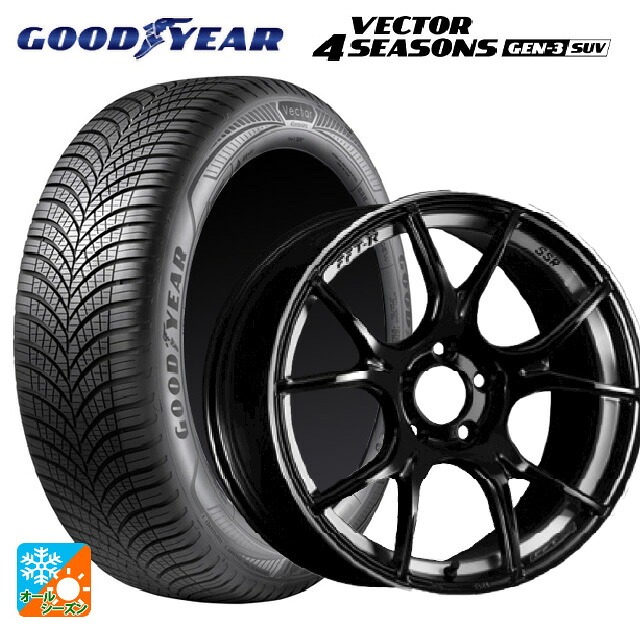225/60R17 103V XL グッドイヤー ベクター4シーズンズ ジェン3 SUV タナベ SSR GT X02 グロスブラック 17-7J 国産車用 オールシーズンタイヤホイール4本セット|タイヤホイール専門店コニシタイヤ