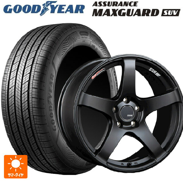 245/65R17 111H XL グッドイヤー アシュアランス マックスガード SUV タナベ SSR GT V01 フラットブラック 17-7J 国産車用 サマータイヤホイール4本セット｜タイヤホイール専門店コニシタイヤ 113,170円