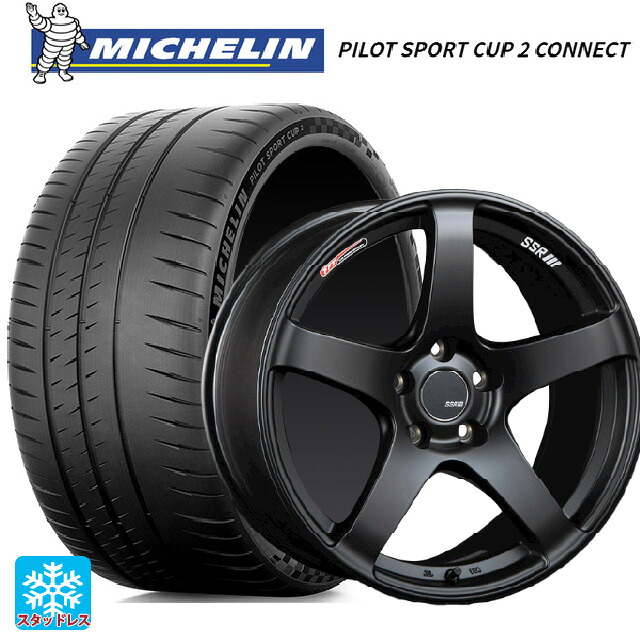 225/40R18 92Y XL ミシュラン 正規品 パイロットスポーツカップ2コネクト タナベ SSR GT V01 フラットブラック 18-7.5J 国産車用 サマータイヤホイール4本セット