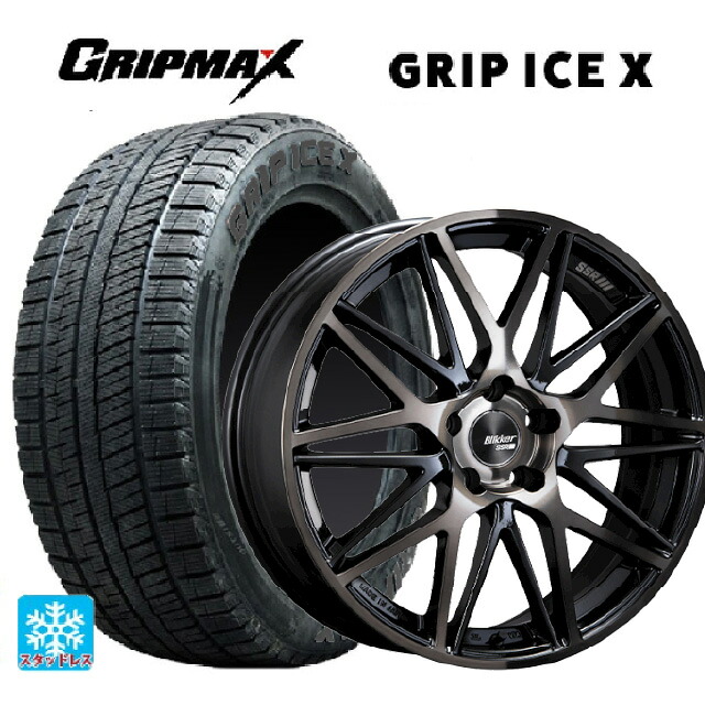 ホンダ ZR-V(RZ4)用 215/60R17 96T グリップマックス グリップアイスX ブラックレター # タナベ SSR ブリッカー01M ブラックブロンズ 新品スタッドレスタイヤホイール 4本セット