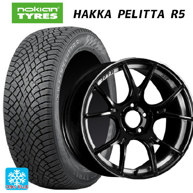 235/45R17 97T XL ノキアン ハッカペリッタR5 タナベ SSR GT X02 グロスブラック 17-7J 国産車用 スタッドレスタイヤホイール4本セット