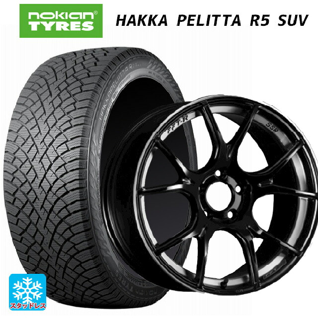 225/60R17 103R XL ノキアン ハッカペリッタR5 SUV タナベ SSR GT X02 グロスブラック 17-7J 国産車用 スタッドレスタイヤホイール4本セット