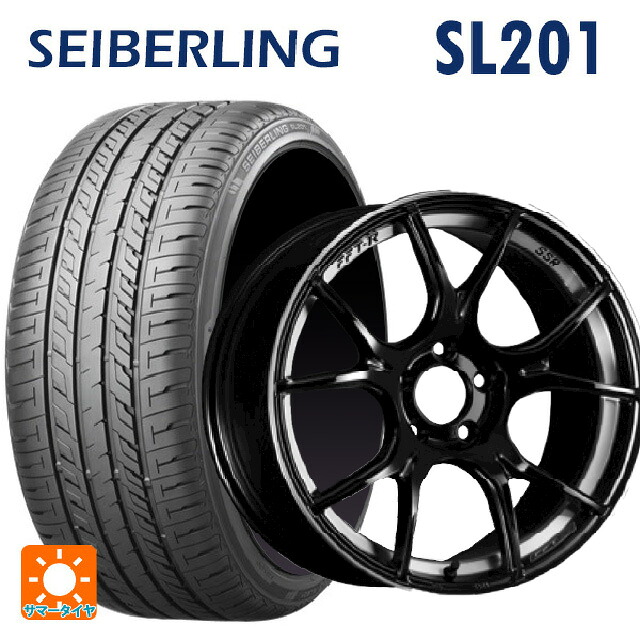185/55R16 83V セイバーリング セイバーリング SL201(ブリヂストン工場生産） タナベ SSR GT X02 グロスブラック 16-6.5J 国産車用 サマータイヤホイール4本セット