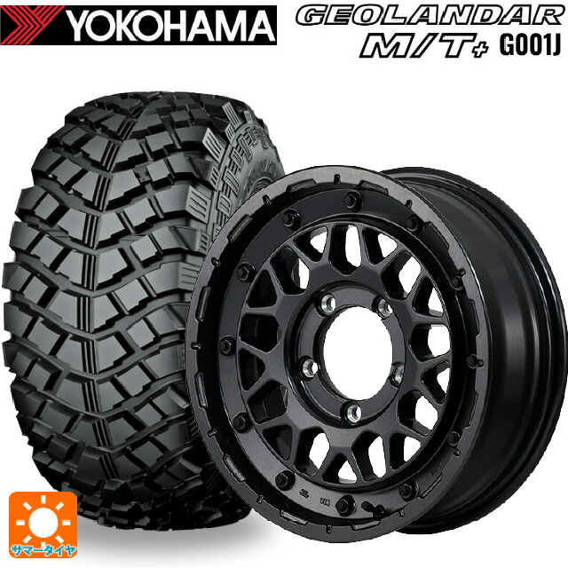 195R16 104/102Q ヨコハマ ジオランダー M/Tプラス G001J 正規品 エムアイディー ナイトロパワー M29 スティンガー バレルブラック 16-5.5J 国産車用 サマータイヤホイール4本セット