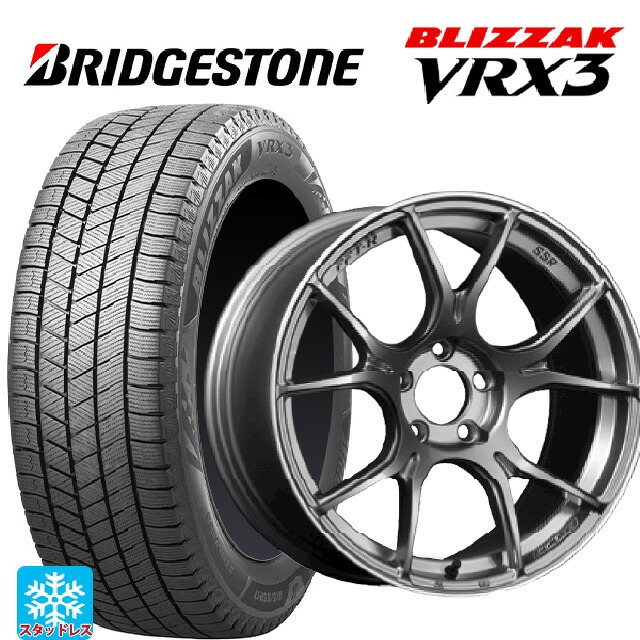 2025年製 185/55R16 83Q ブリヂストン ブリザック VRX3 正規品 # タナベ SSR GT X02 ダークシルバー 16-6.5J 国産車用 スタッドレスタイヤホイール4本セット