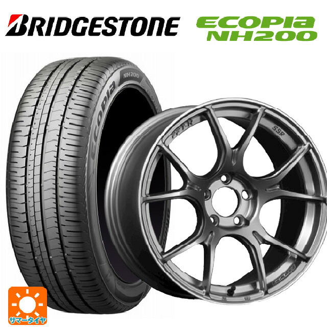 225/45R17 94W XL ブリヂストン エコピア NH200 正規品 タナベ SSR GT X02 ダークシルバー 17-7J 国産車用 サマータイヤホイール4本セット