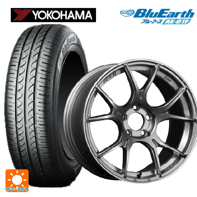 185/55R16 83V ヨコハマ ブルーアース AE01F タナベ SSR GT X02 ダークシルバー 16-6.5J 国産車用 サマータイヤホイール4本セット