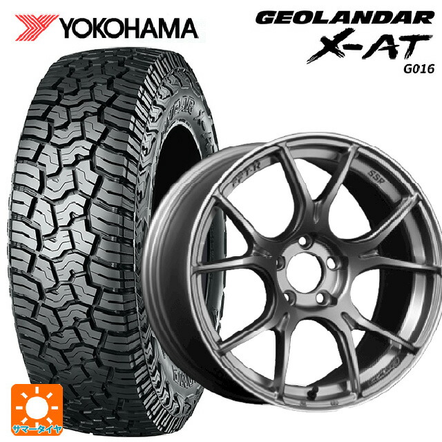 185/60R16 86H ヨコハマ ジオランダー X-AT G016 ブラックレター 正規品 タナベ SSR GT X02 ダークシルバー 16-6.5J 国産車用 サマータイヤホイール4本セット