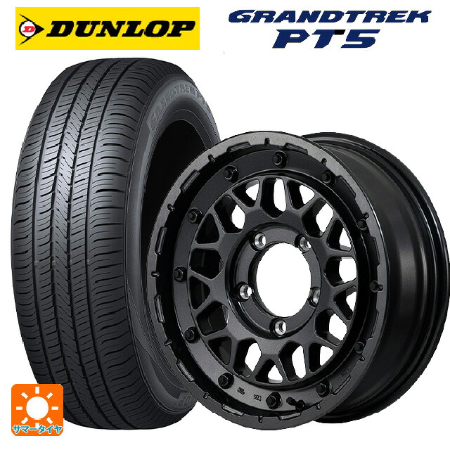 215/70R16 100H ダンロップ グラントレックPT5 エムアイディー ナイトロパワー M29 スティンガー バレルブラック 16-5.5J 国産車用 サマータイヤホイール4本セット
