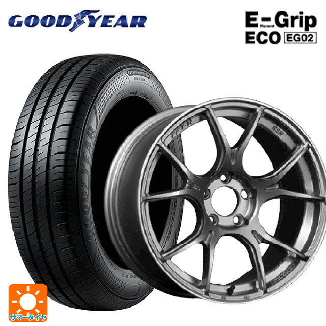 165/50R16 75V グッドイヤー エフィシェントグリップ エコ EG02 タナベ SSR GT X02 ダークシルバー 16-5J 国産車用 サマータイヤホイール4本セット