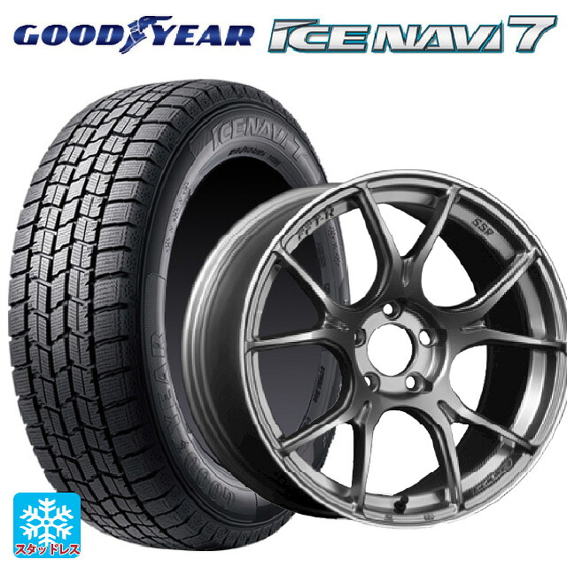 225/55R17 97Q グッドイヤー アイスナビ7(数量限定) # タナベ SSR GT X02 ダークシルバー 17-7J 国産車用 スタッドレスタイヤホイール4本セット