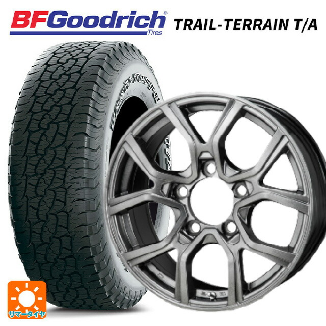 265/60R18 110T BFグッドリッチ トレイルテレーン T/A ホワイトレター 正規品 ジャパン三陽 カゼラ H301 ブラックシルバー 18-8J 国産車用 サマータイヤホイール4本セット