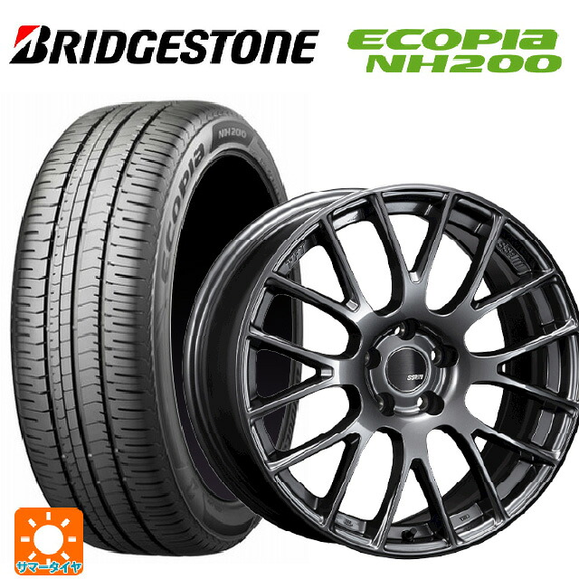 225/55R17 97V ブリヂストン エコピア NH200 正規品 タナベ SSR GTV04 METALLIC GRAY 17-7J 国産車用 サマータイヤホイール4本セット|タイヤホイール専門店コニシタイヤ
