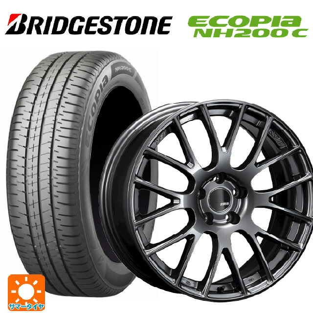 ミツビシ デリカミニ(4WD車)(B3系)用 165/65R15 81S ブリヂストン エコピア NH200C 正規品 タナベ SSR GTV04 METALLIC GRAY 新品サマータイヤホイール 4本セット