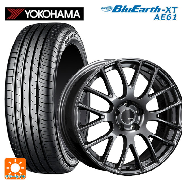 ホンダ ヴェゼル(RV系)用 225/50R18 95V ヨコハマ ブルーアースXT AE61 タナベ SSR GTV04 METALLIC GRAY 新品サマータイヤホイール 4本セット|タイヤホイール専門店コニシタイヤ