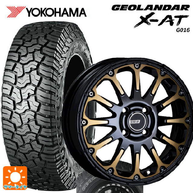 195R16 104/102Q ヨコハマ ジオランダー X-AT G016 ホワイトレター 正規品 タナベ SSR ディバイド エフティー DEEP GOLD 16-5.5J 国産車用 サマータイヤホイール4本セット