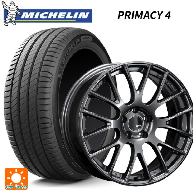 225/65R17 102H ミシュラン 正規品 プライマシー4 タナベ SSR GTV04 METALLIC GRAY 17-7J 国産車用 サマータイヤホイール4本セット
