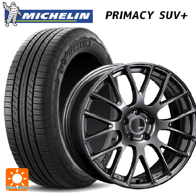 225/55R19 103H XL ミシュラン 正規品 プライマシー SUVプラス タナベ SSR GTV04 METALLIC GRAY 19-8.5J 国産車用 サマータイヤホイール4本セット