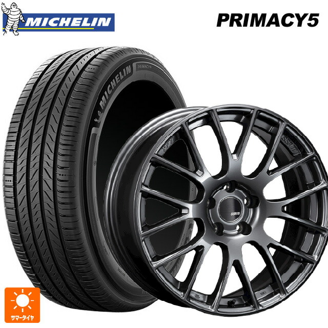 225/55R19 99V ミシュラン プライマシー5 正規品 タナベ SSR GTV04 METALLIC GRAY 19-8.5J 国産車用 サマータイヤホイール4本セット｜タイヤホイール専門店コニシタイヤ