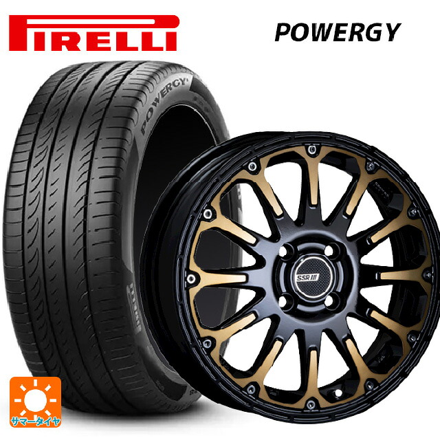 205/65R16 95H ピレリ パワジー 正規品 タナベ SSR ディバイド エフティー DEEP GOLD 16-7J 国産車用 サマータイヤホイール4本セット