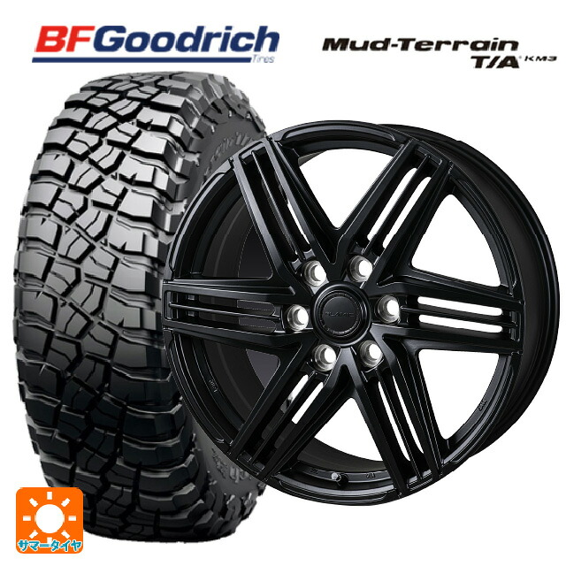 トヨタ ランドクルーザー250(250系)用 285/65R18 125/122Q XL BFグッドリッチ マッドテレーン TA KM3 ブラックレター 正規品 ジャパン三陽 グラミック LX S サテンブラック 新品サマータイヤホイール 4本セット｜タイヤホイール専門店コニシタイヤ