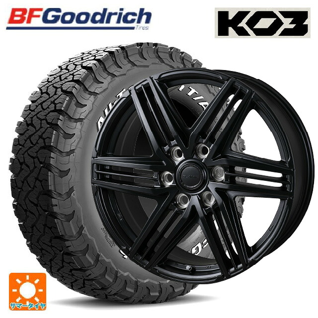 トヨタ ランドクルーザー250(250系)用 265/70R18 124/121S BFグッドリッチ オールテレーン TA KO3 ホワイトレター 正規品 # ジャパン三陽 グラミック LX S サテンブラック 新品サマータイヤホイール 4本セット|タイヤホイール専門店コニシタイヤ
