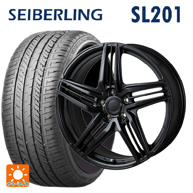 245/45R19 98W セイバーリング セイバーリング SL201(ブリヂストン工場生産） ジャパン三陽 グラミック LX S サテンブラック 19-8J 国産車用 サマータイヤホイール4本セット