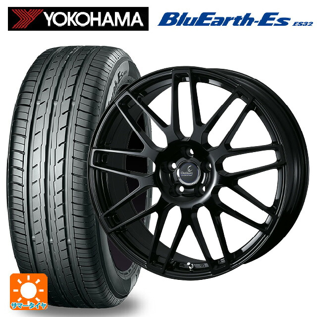 レクサス LBX(10系)用 225/55R18 98V ヨコハマ ブルーアースEs ES32 # ウェッズ デルモア LC.S グロスブラック 新品サマータイヤホイール 4本セット|タイヤホイール専門店コニシタイヤ