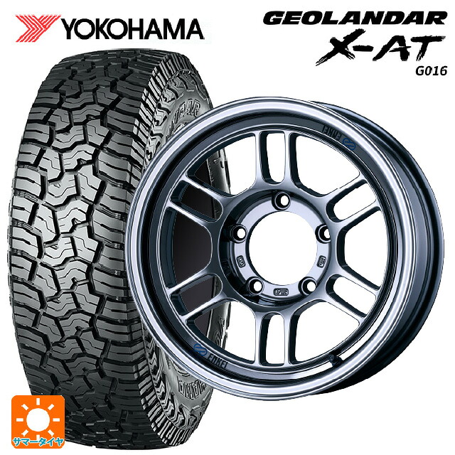 スズキ ジムニーシエラ(74系)用 235/70R16 104/101Q ヨコハマ ジオランダー X-AT G016 ブラックレター 正規品 エンケイ オールロード RPT1 SBC 新品サマータイヤホイール 5本セット