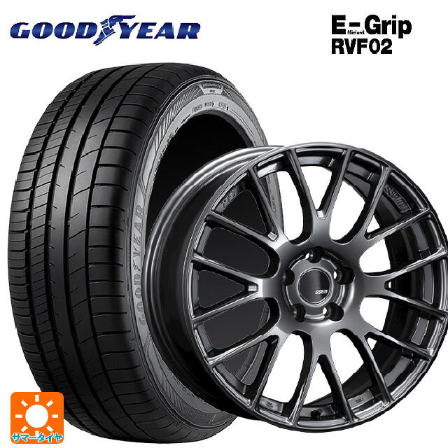 225/55R19 103W XL グッドイヤー エフィシェントグリップ RVF02 タナベ SSR GTV04 METALLIC GRAY 19-8.5J 国産車用 サマータイヤホイール4本セット｜タイヤホイール専門店コニシタイヤ 133,145円